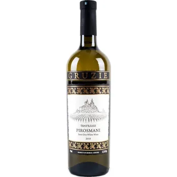 Víno Polosuché bílé vino Pirosmani Gruzie 0,75L