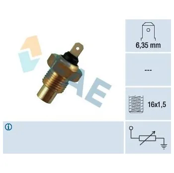 Čidlo automobilu Snímač, teplota chladiva FAE 31050