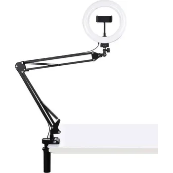 Foto světlo Puluz Selfie Ring kruhové LED svetlo 7,9'', držák na stůl, černé