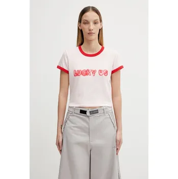 Pánské tričko Bavlněné tričko Kenzo, L, růžová, 03X