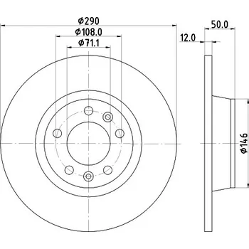 Brzdový kotouč Brzdový kotouč, , 1618862480, 424914, HELLA, 8DD 355 116-171