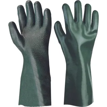 Pracovní rukavice Rukavice pracovní UNIVERSAL (vel. 10) povrstvené PVC, CE III - bavl. úplet máčený v PVC s nitril., d. 35 cm,