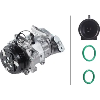 Kompresor klimatizace Kompresor, klimatizace, , HELLA, 8FK 366 201-801