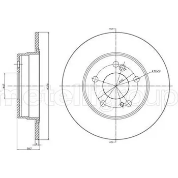 Brzdový kotouč Brzdový kotouč, , 1294230012, 129423001264, A1294230012, A129423001264, METELLI, 23-0299