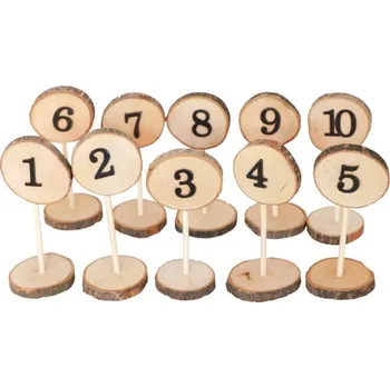 Party dekorace Chaks Drevené čísla stolov 1 - 10