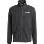 Pánská outdoorová bunda adidas MULTI TERREX ESSENTIALS FULL ZIP FLEECE L Černá, Bílá