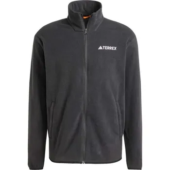 Pánská větrovka Pánská outdoorová bunda adidas MULTI TERREX ESSENTIALS FULL ZIP FLEECE L Černá, Bílá