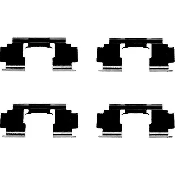 Přislušenství brzdového systému Sada příslušenství, obložení kotoučové brzdy, , HELLA, 8DZ 355 202-991