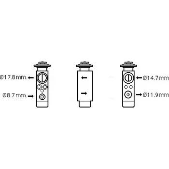Ventil klimatizace AVA QUALITY COOLING Expanzní ventil - klimatizace AVA CN1219