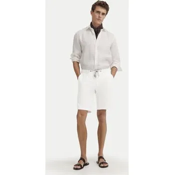 Bugatti Šortky z materiálu 1949-76419C M Bílá Regular Fit 50