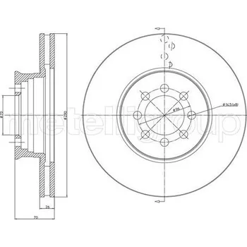 Brzdový kotouč Brzdový kotouč, , 9054210012, A9054210012, METELLI, 23-1131C