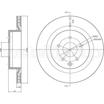 Brzdový kotouč Brzdový kotouč, , 43206CD005, METELLI, 23-1171C
