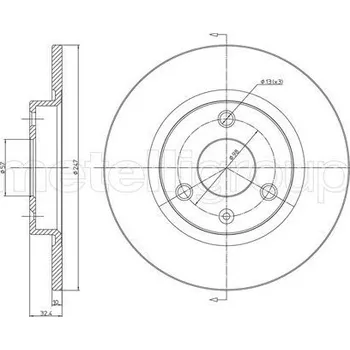 Brzdový kotouč Brzdový kotouč, , 95661811, 96047276, METELLI, 23-0334