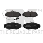 Sada brzdových destiček, kotoučová brzda, , 425224, 425226, 425455, 77362235, 9948626, NK, 222370