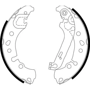 Brzdová čelist Sada brzdových čelistí, , 2112555, KTH1BC2200AB, HELLA, 8DB 355 038-011