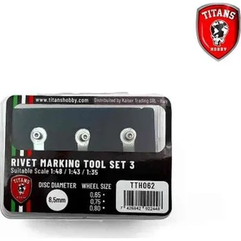 Plastikový model Titans Hobby Rivet Maker Tool Set #3 for scales 1:48/1:43/1:35 (nýtovadlo)