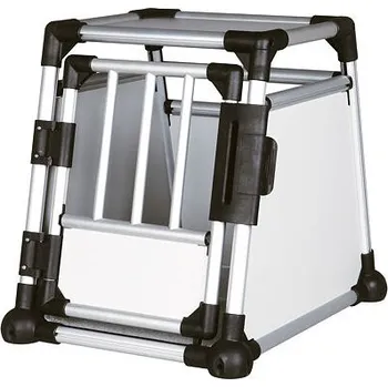 klec pro psa TRIXIE Výprodej - Transportní klec - hliníkový rám, pevné panely 48x57x64 cm, nosnost 15 kg