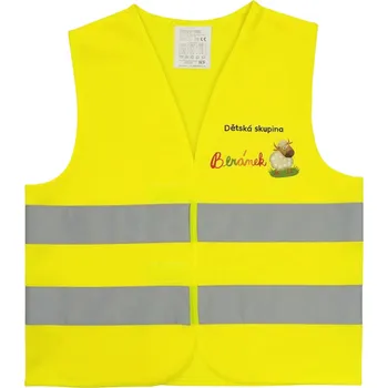 reflexní vesta Reflexní vesty KIDS FLASH ISO - dětské vesty s potiskem Cenové rozmezí: 1000 - 2999 ks dětské vesty s potiskem