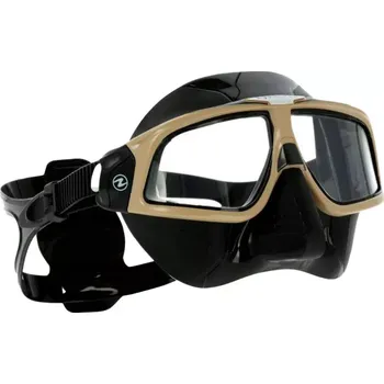 Potápěčská maska Aqualung Potápěčská maska na freediving SPHERA X černá/zlatá KBEBKCLR