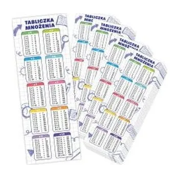Set školních potřeb Zakładki do książek - Tabliczka mnożenia (25szt) (pl, 2000, LearnHow)