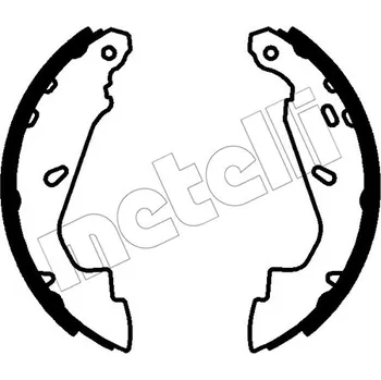 Sada brzdových čelistí, , METELLI, 53-0790