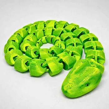 Figurka Flexi 3D had z 3D tiskárny | Svíčkománie3D | Barva: Žluto-zelená lesklá