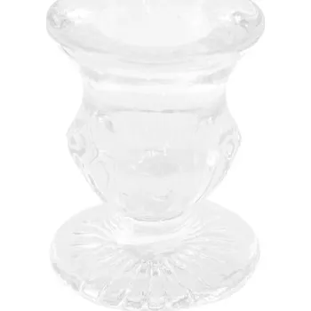 Svícen Chaks Skleněný svícen - Průhledný 5 x 6,3 cm