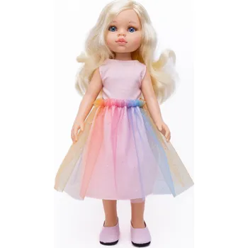 Panenka Sukně a top pro panenku Paola Reina a Minikane 32 cm By Loli - Enid dress - Rainbow