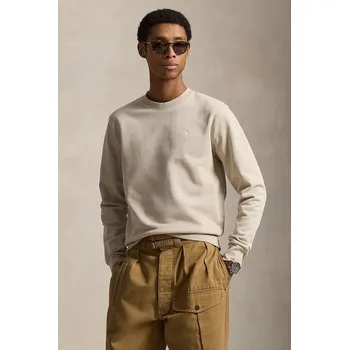 Dámská mikina Bavlněná mikina Polo Ralph Lauren LOOPBACK TERRY, XL, šedá, 90X