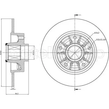 Auto-moto Brzdový kotouč, , 432001539R, 432001868R, 432008191R, METELLI, 23-1241