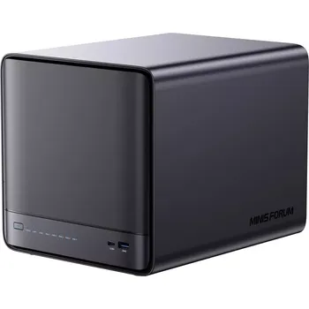 Stolní počítač Mini PC NAS MINISFORUM N5 Pro s AMD Ryzen AI 9 HX Pro 370, 32 GB RAM a 128 GB SSD