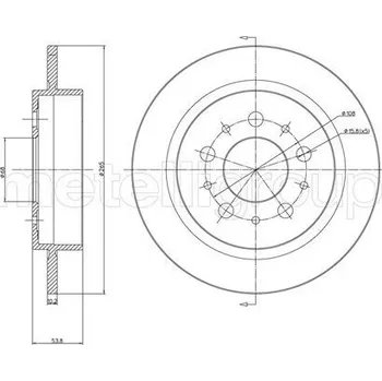 Brzdový kotouč Brzdový kotouč, , 13592902, METELLI, 23-0311
