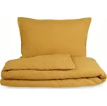 Kvalitex Mušelínové povlečení žluté 1+2, 240x200, 70x90cm 242290212