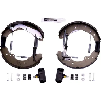 Brzdová čelist Sada brzdových čelistí, , 009941243, 424159, 4241H8, 77612900, 95661851, 9939718, 9943934, 9946560, HELLA, 8DB 355 004-281