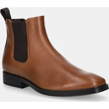 Pánské tenisky Kožené kotníkové boty Ecco Metro Milan Chelsea 523384.01644 hnědá 88X, EUR 45