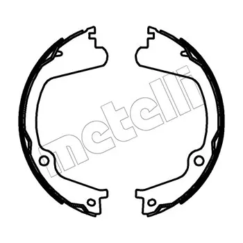 Sada brzdových čelistí, parkovací brzda, , METELLI, 53-0772
