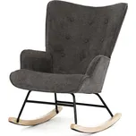 Houpací křeslo AK-373 GREY2 látka šedá