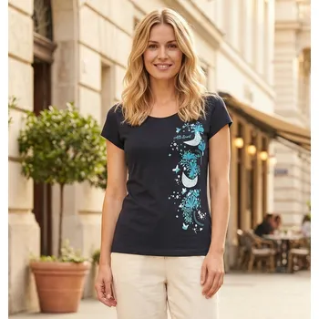 Dámské tričko Dámské triko ALTISPORT ALW096122 NÁMOŘNÍ MODRÁ/MODRÁ XS