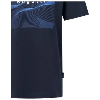 Pánské oblečení Bugatti T-Shirt 8350-75044C Tmavomodrá Regular Fit L