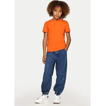 Pánské tričko Tommy Hilfiger T-Shirt Essential KB0KB06879 M Oranžová Regular Fit 7Y