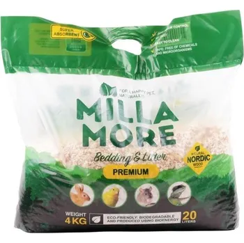 Podestýlka pro hlodavce Podestýlka hlod. štěpky osika MillaMore Premium objem: 10l/2kg