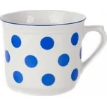 Hrnek 630ml VAŘÁK-modrý puntík-1jak.THUN,porcel.