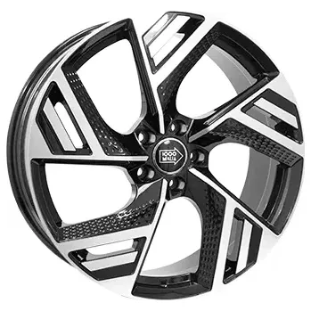 Disk Alu kola MILLE MIGLIA MME-5, 20x8 5x114.3 ET47, černá lesklá + leštění (zátěžová)