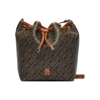 Kabelka Kabelka Tommy Hilfiger Th Monoplay Bucket Le AW0AW18847 Černá 00