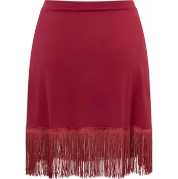 Dámská sukně Rumpf,Sukně s třásněmi RU3771, vínová L