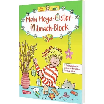 První čtění Conni Gelbe Reihe (Beschäftigungsbuch): Mein Mega-Oster-Mitmach-Block - Sörensen, Hanna