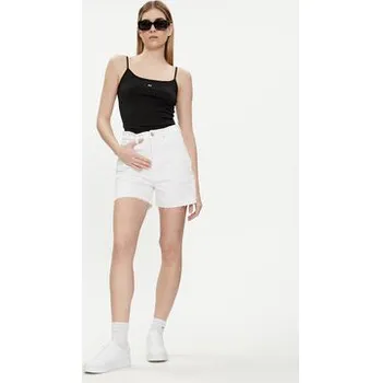 Tommy Jeans Džínové šortky DW0DW17636 Bílá Mom Fit 30