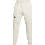 Pánské tepláky na volný čas Under Armour UNSTOPPABLE FLEECE EU JOGGERS bílé 1389353-110 - S | UK 12 | US 13