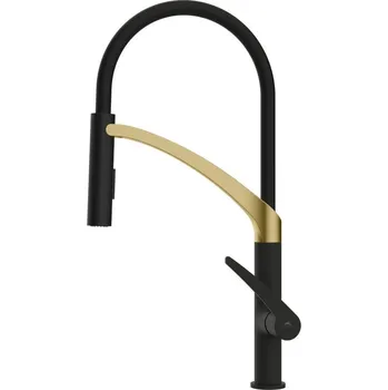 Vodovodní baterie Hopa Dřezová baterie ULTIMA U-50 - černá - zlatá