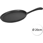 Perfect Home 14773 Litinová pánev na smažení 20 cm, černá